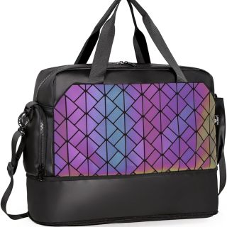 Gym Bag for Women with Wet Pocket & Shoe Compartment, Sports Duffel Overnight Weekender Hospital Workout Carry on Bag for Girls