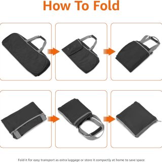 Extra Large Storage Duffle Bag with Zippers and Handles, Big Foldable Duffle Bag for Travel