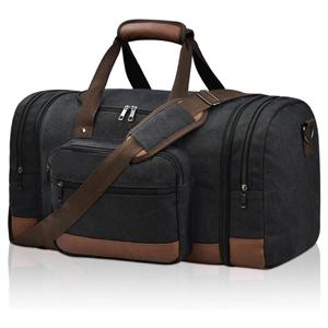 Duffle Bag for Travel, 50L Canvas Travel Duffel Bags Overnight Weekend Gym Carry On Luggage Bag for Men & Women