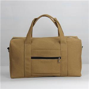 Large Capacity Canvas Travel Bag Zipper Close Three-size Vintage Style Sleeve Clothing Boarding Tools Equipment Duffel Bag