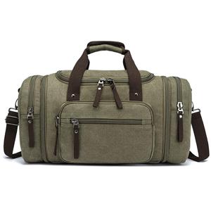Custom Logo Expandable Large Functional Travel Luggage Shoulder Bag Weekender Overnight Gym Canvas Duffel Bags