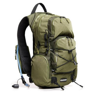 22L Hydration Backpack for Hiking with Waterproof Zipper and Phone Pole Holders Internal Frame Water Bladder Included