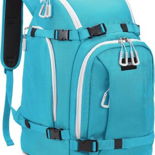 50L Ski Boot Travel Backpack for Skis, Snowboard & Accessories, Waterproof Padded Ski Boot Bag Backpack