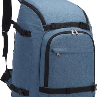 Ski Boot Bag, 50L Waterproof Travel Backpack for Snowboard, Ski Helmet, Goggles, Gloves & Accessories