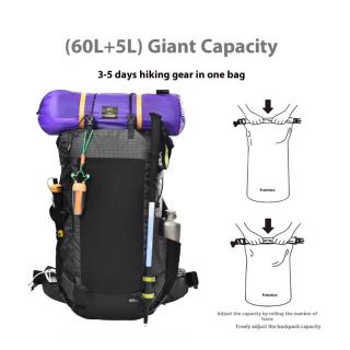 Professional Men's Lightweight Outdoor Backpack Fashion-Style Large Capacity Hiking Bag Waterproof