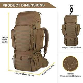 Tactical Backpack 70L Molle Hunting Rucksack Sport Cycling Climbing Bag Travel Tactical Hiking Backpacks