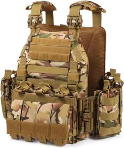 Quick Release Tactical Vest Adjustable Lightweight Breathable Weighted Vest for Training Outdoor Activities 1000D CP