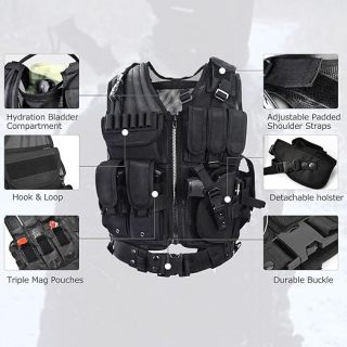Tactical Outdoor CS Game Vest Adjustable Fit Adult