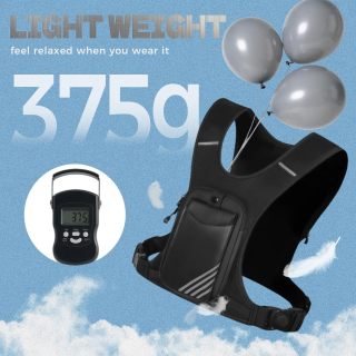 Bag with 800 ML Water Bladder, Minimalist Lightweight Running Vest for Women Men with Phone Holder, Extra Storage for Hiking Cycling Marathon