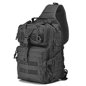 Men's Assault Square Chest Bag External Frame Messenger with Polyester Lining for Camping Travelling Tactical Use