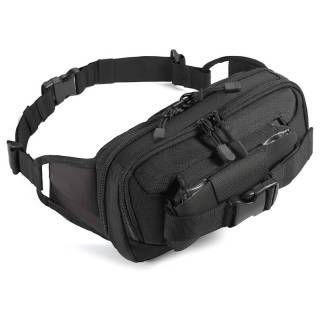 Tactical Fanny Pack for Concealed Carry Sling Bag CCW Crossbody Waist Bag for Men&Women EDC Gear with Adjustable Strap (Black)