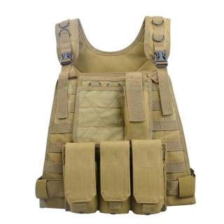 Men's Nylon Polyester Waterproof Camouflage Tactical Vest