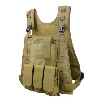 Men's Nylon Polyester Waterproof Camouflage Tactical Vest