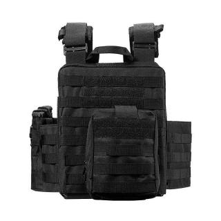 Adjustable Outdoor Tactical Protective Vest Camo Mesh MOLLE Wire Quick-remove