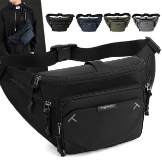 New Men's Waist Bag Personality Leisure Outdoor Sports Shoulder Messenger Bag Fashion Trend Chest Bag
