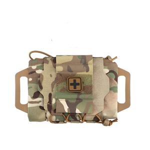 Outdoor quick-pull medical bag CS tactical durable travel MOLLE accessory bag mountaineering waist bag medical bag