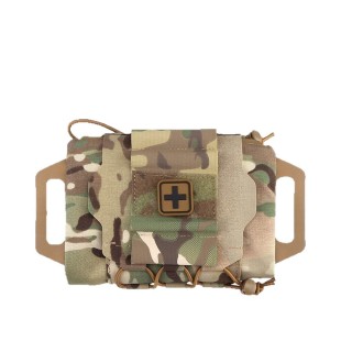 Outdoor quick-pull medical bag CS tactical durable travel MOLLE accessory bag mountaineering waist bag medical bag