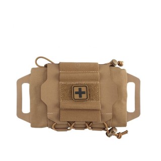 Outdoor quick-pull medical bag CS tactical durable travel MOLLE accessory bag mountaineering waist bag medical bag