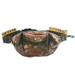 Outdoor Adjustable Tactical Bullet Bag High-Density Oxford Cloth Waist Bag 20-Hole Multi-Function Waterproof Waist Bag