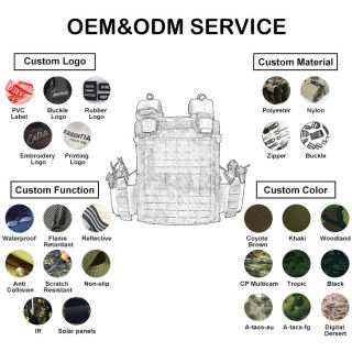 High Quality Outdoor Waterproof Tactical Gear Nylon Tactical Molle Vest