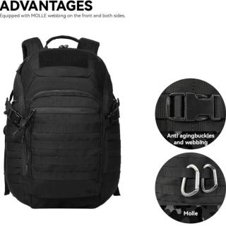 Tactical Backpack Travel Hiking Black Backpack Laptop Backpack for Work Men's Assault Bag Back Pack