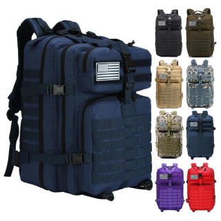 Unisex 45L 900D Tactical Vintage Waterproof Backpack Multi-Compartment