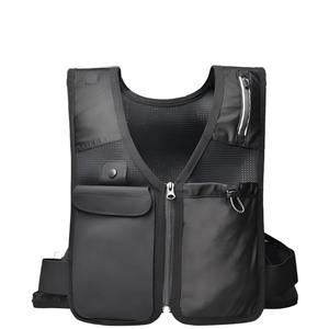 Outdoor sports lightweight multi-functional reflective cycling hiking cross-country wearable vest running vest backpack