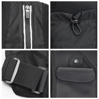 Outdoor sports lightweight multi-functional reflective cycling hiking cross-country wearable vest running vest backpack