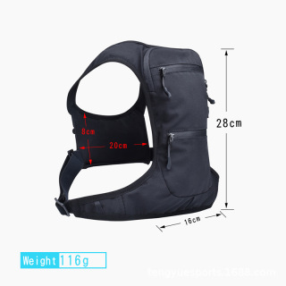 Outdoor sports lightweight multi-functional wearable chest mobile phone cycling hiking cross-country running vest chest bag