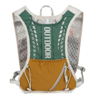 Breathable cycling vest bag, sweat-wicking sports running backpack, marathon trail running travel nylon mountaineering backpack