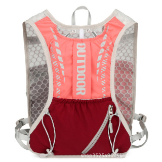 Breathable cycling vest bag, sweat-wicking sports running backpack, marathon trail running travel nylon mountaineering backpack