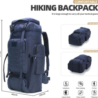 Tactical Backpack Adjustable Waterproof Camping Style for Climbing