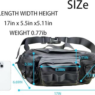 Fishing Fanny Pack for Men -Fishing Fanny Pack-Lightweight and Fishing Sling Pack