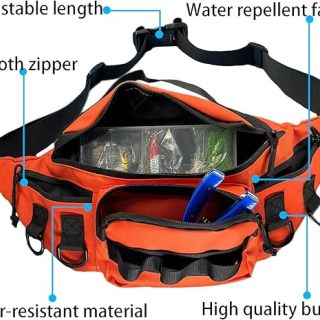 Fishing Fanny Pack for Men -Fishing Fanny Pack-Lightweight and Fishing Sling Pack