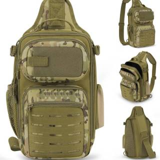 BlowBak Tactical Sling Tackle Bag-Lightweight Fishing Backpack Storge Fishing Gear and Equipment,Gift for Men