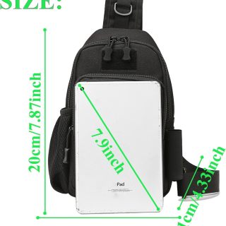 Fishing Sling Bag - Small Fishing Tackle Storage Bags with Rod Holder(Green)