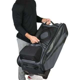 حقيبة ظهر كبيرة مقاومة للماء لمعدات الهوكي وكرة البيسبول وحقيبة صيد بعجلات