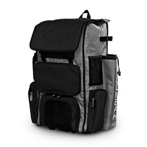 حقيبة ظهر بيسبول مع حجرة للأحذية وحقيبة مضرب متدحرجة مع خطاف سياج للخوذة للشباب