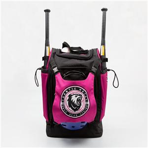 حقيبة ظهر بيسبول بتصميم مقاوم للماء وسعة كبيرة للرياضات الخارجية مع حجرة للأحذية وحقيبة بيسبول سوفتبول