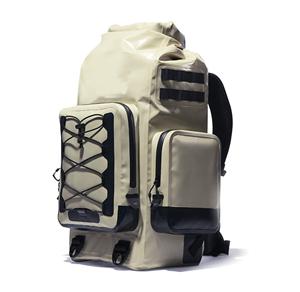 Mochila nevera plegable de PVC con aislamiento térmico de 30 litros, diseño impermeable y a prueba de fugas para acampar al aire libre.