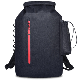 Sports Backpack Zipper Closure Waterproof PVC 30L Unisex Outdoor Storage Bag