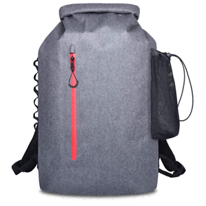 Sports Backpack Zipper Closure Waterproof PVC 30L Unisex Outdoor Storage Bag