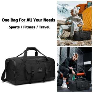 Большая и лёгкая спортивная сумка-саквояж унисекс с отделением для обуви, полиэстеровый коврик для йоги, для фитнеса, спорта и путешествий. Для мужчин и женщин.