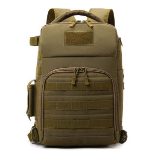 Customizable Size Outdoor Waterproof Tactical Backpack Convenient Interior with Polyester Lining and Zipper Closure