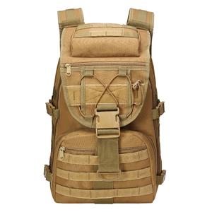 Unisex Vintage Style Tactical Backpack with Camouflage Pattern Zipper Closure Oxford