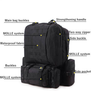 Multifunctional Tactical Backpack Large Capacity Outdoor Backpack Travel Hiking Backpack Custom