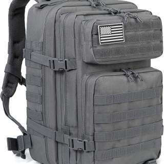 Spoir Tactical Backpack Large Day Backpack for Men 3 Day Pack Bug Out Bag Water Resistant Heavy Hiking Rucksack Black