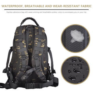 HAN WILD 45L Camping Backpack Men Travel Bags Tactical Hiking Outdoor Bags Sport Bag