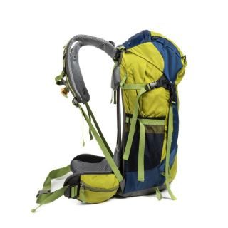 Customization Logo Light Green Waterproof Travel Mountaineering Hiking Backpack With Rain Cover