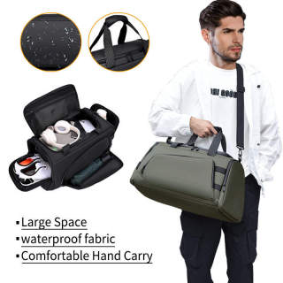 Мужская дорожная сумка-дафл, модная, вместительная, водонепроницаемая, для выходных, многофункциональная, для деловых поездок, спортзала и спорта.
